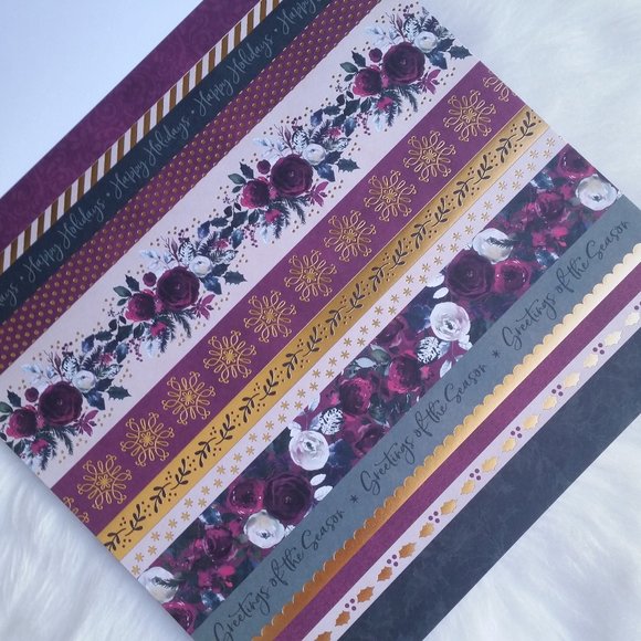 Last One! Festive Gilded Berry Paper Pad by Craft Smart - Picture 10 of 12